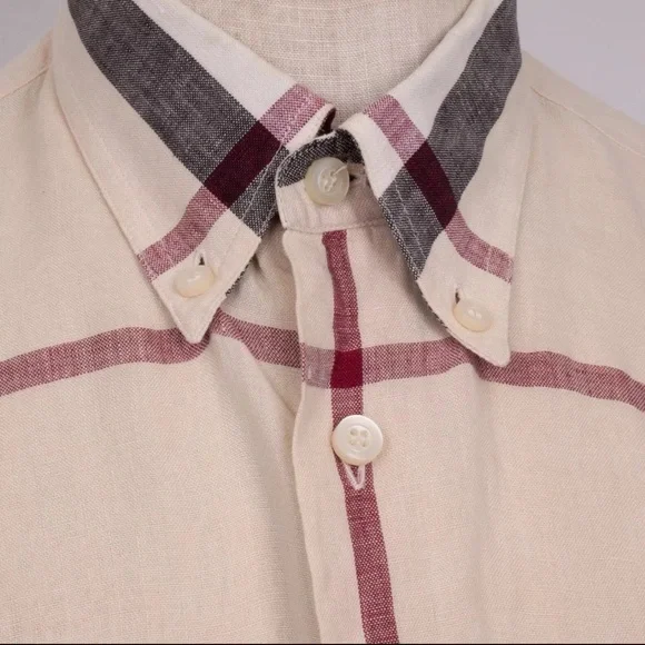 Burberry Nova Check Linen Shirt - Picture 7 of 9